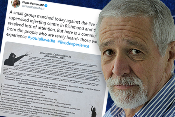 Article image for Neil Mitchell slams Fiona Patten for sharing ‘offensive nonsense’ message from safe injecting room supporters