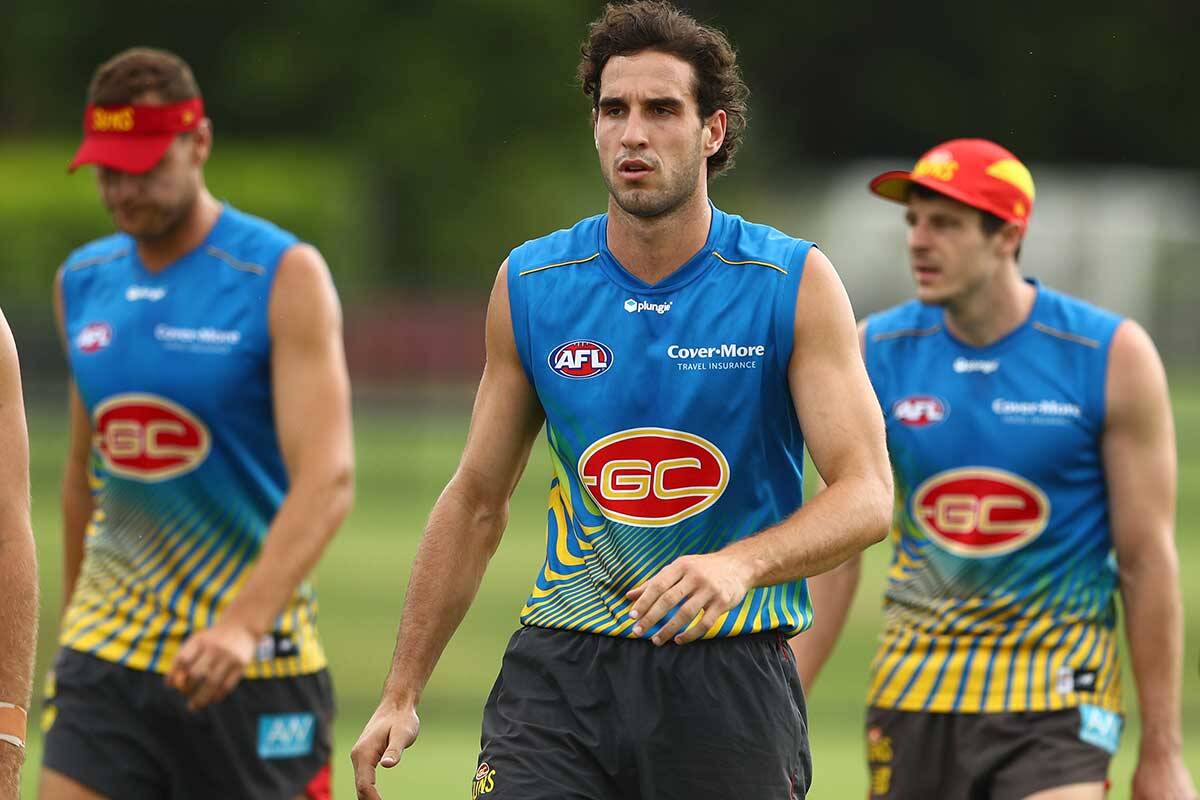 Article image for Gold Coast gun Ben King suffers ACL injury at training