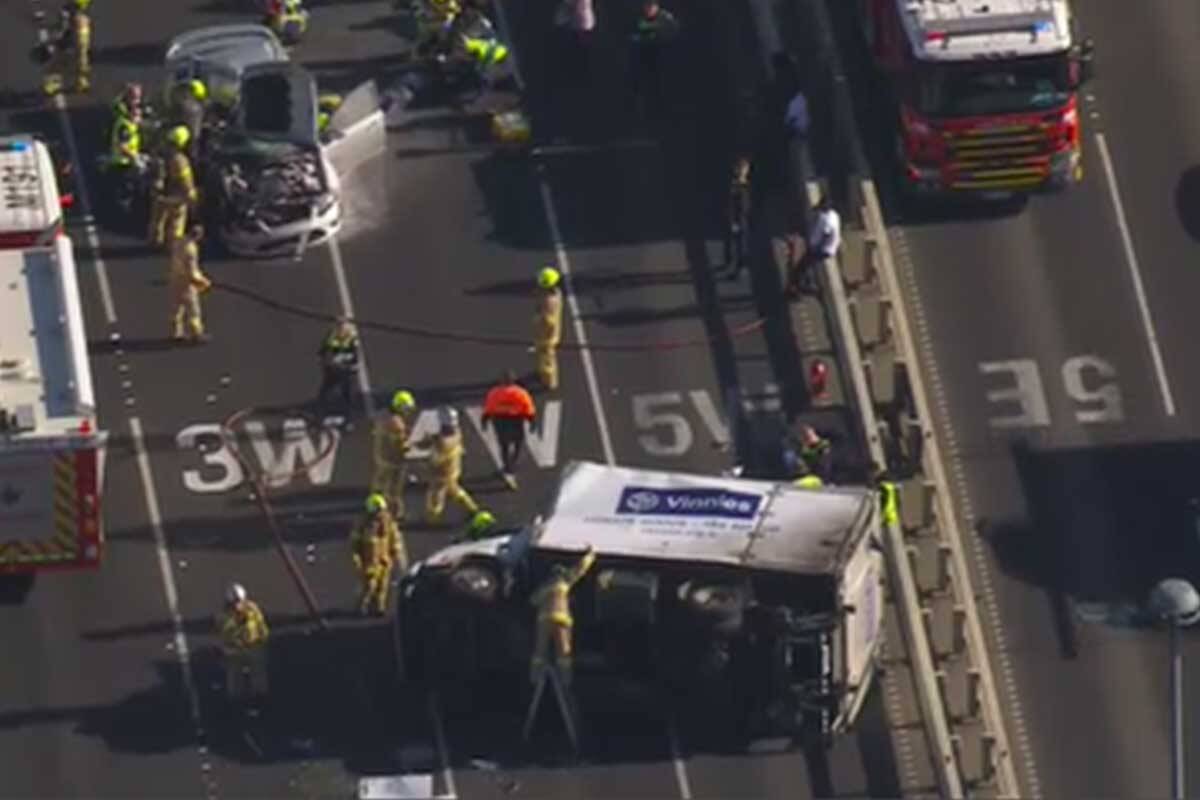 Article image for LATEST: Several hurt in horror West Gate Bridge smash