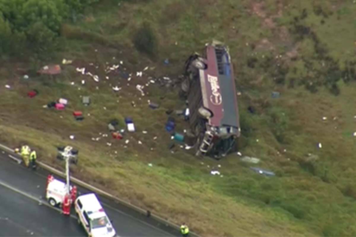 Article image for More than two dozen students in hospital after school bus crash in Bacchus Marsh