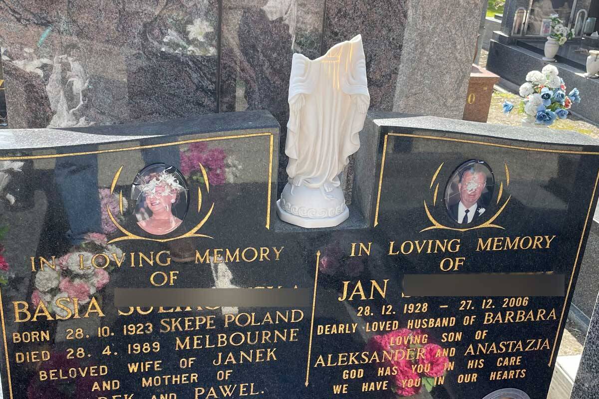 Article image for Heartless vandals trash graves at Fawkner cemetery