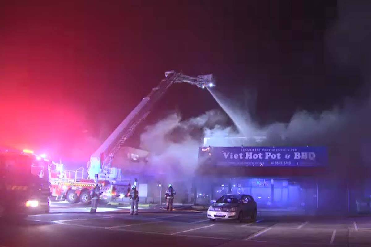 Article image for Footscray restaurant goes up in flames