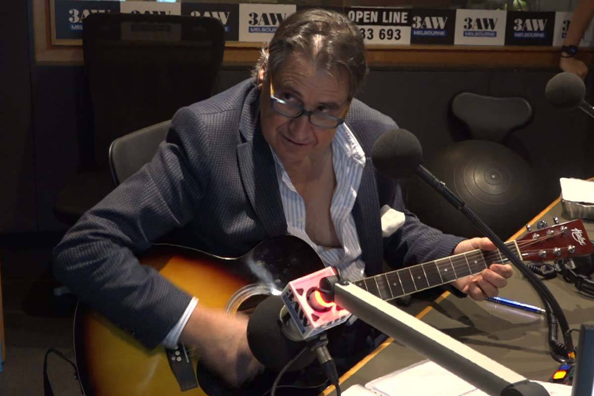 Article image for WATCH: Tony Tardio’s guitar performance leaves everyone in stitches