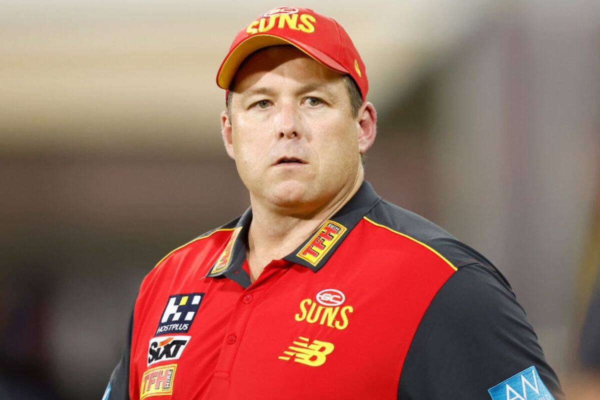 Article image for Stuart Dew addresses speculation surrounding his future at the Gold Coast Suns