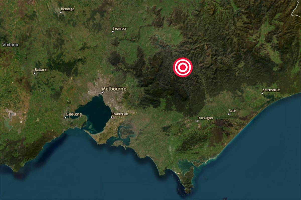 Article image for Earthquake strikes east of Melbourne