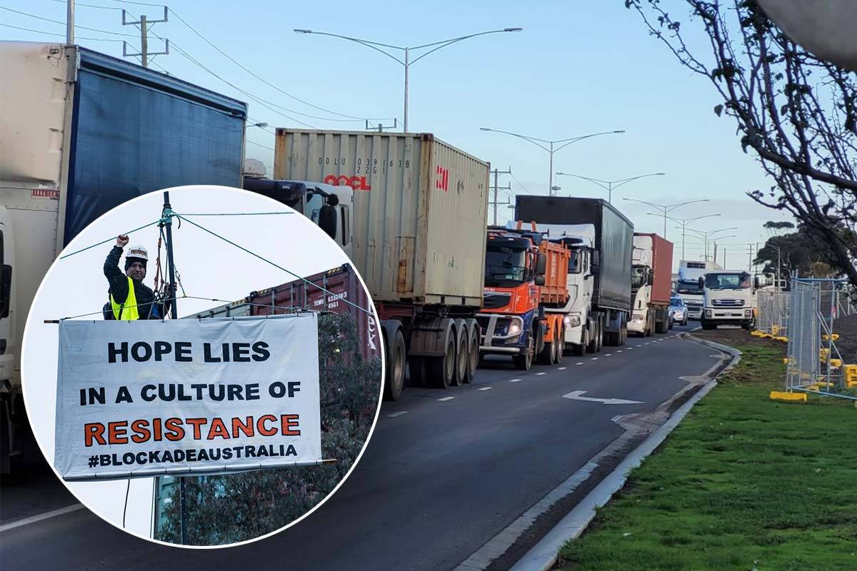 Article image for Protesters at Port of Melbourne cause ‘massive’ morning peak delays