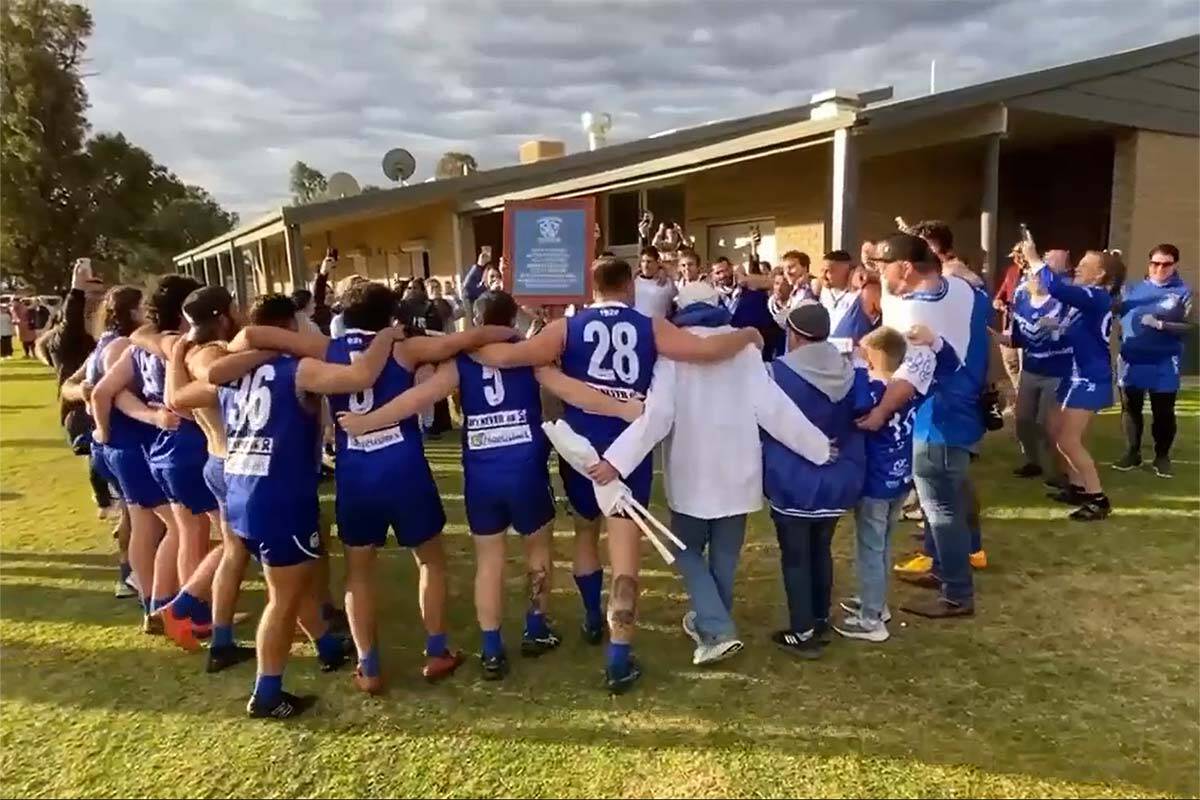 Article image for Regional Victorian football club breaks mammoth drought