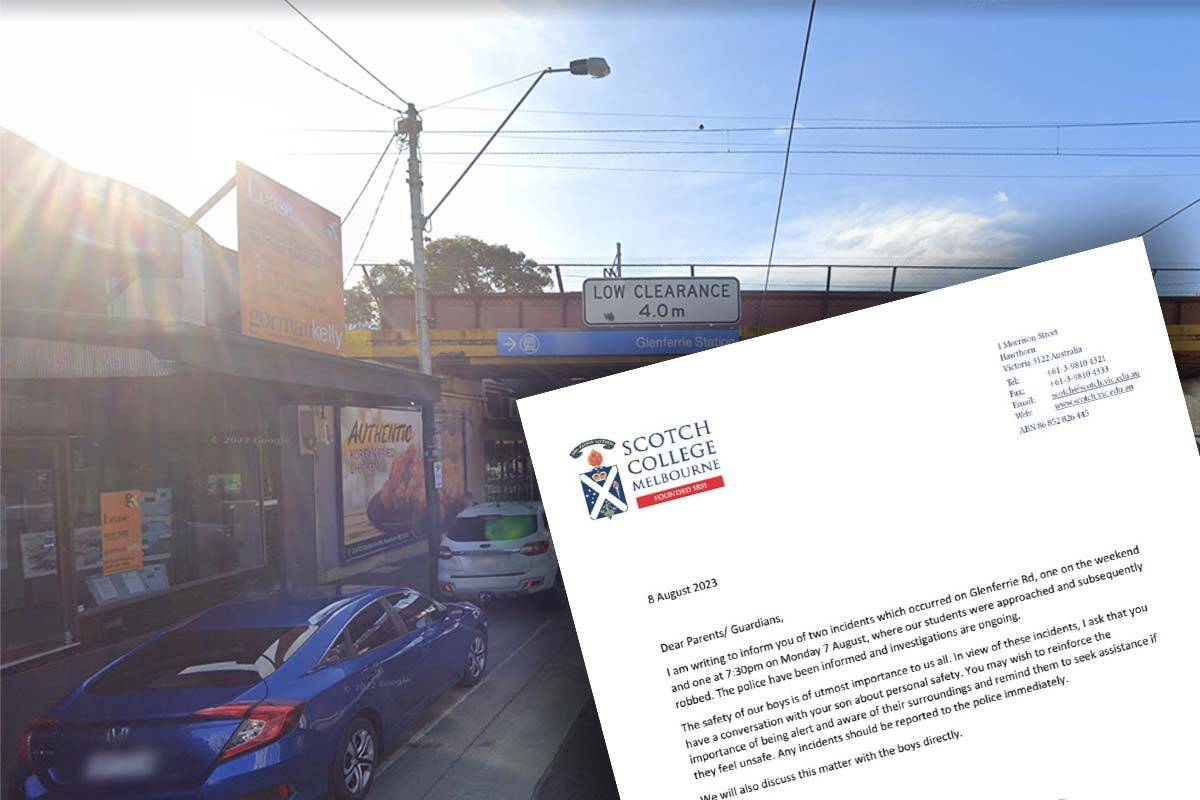 Article image for School’s warning after spate of robberies on students in Melbourne’s east