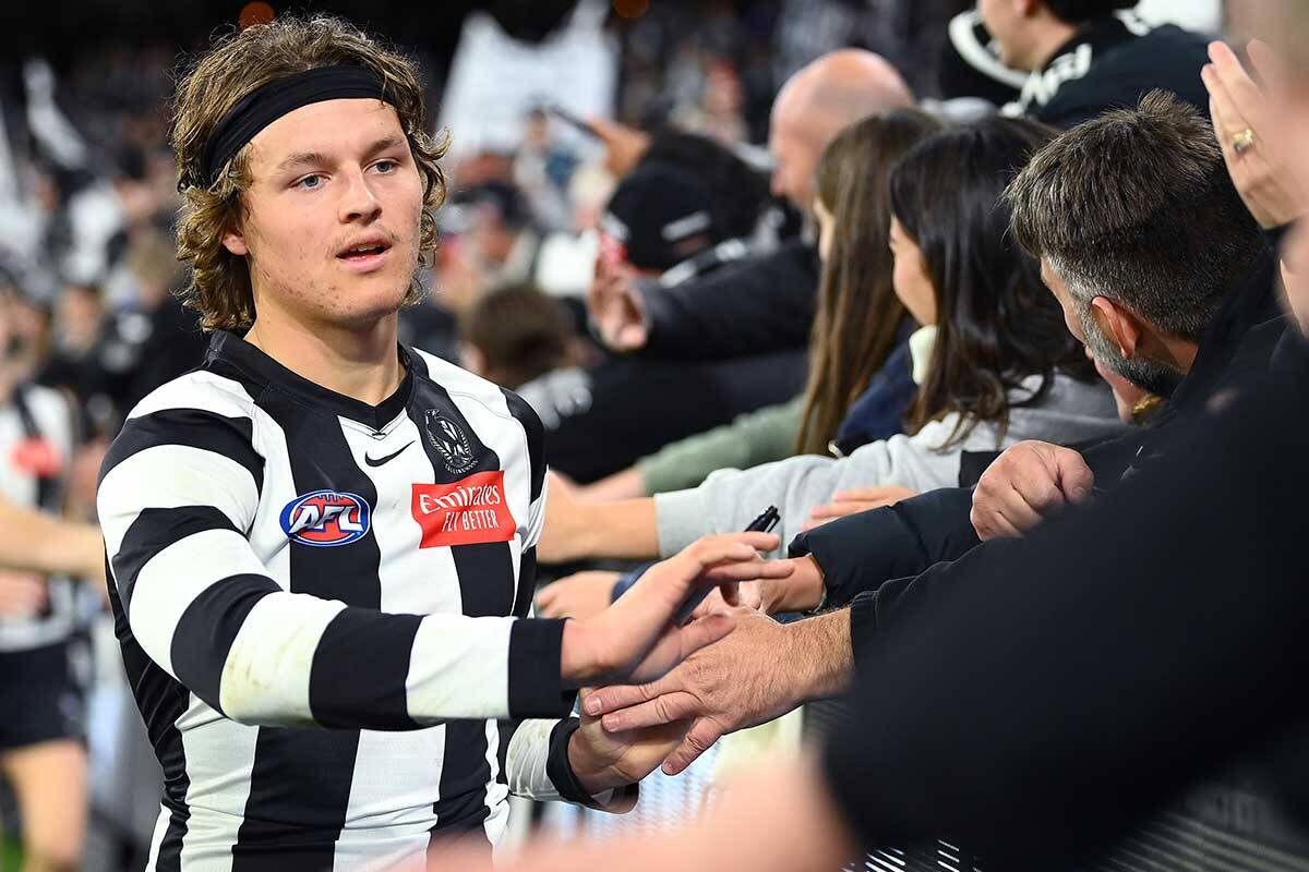 Article image for Justin Leppitsch details Jack Ginnivan’s commitment to cracking back in to Collingwood’s side