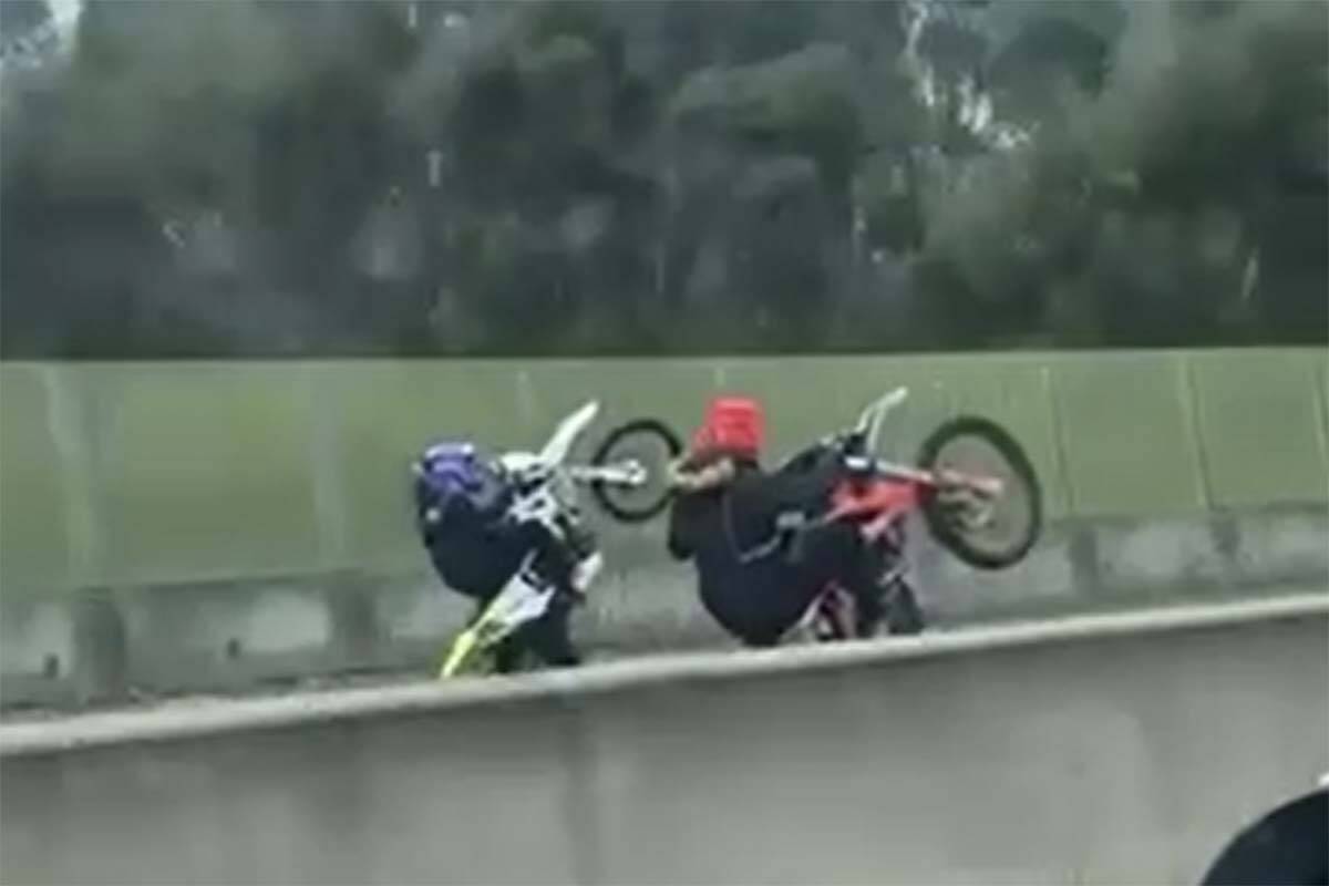 Article image for More concerning footage emerges of illegal dirt bikes ‘terrorising’ motorists