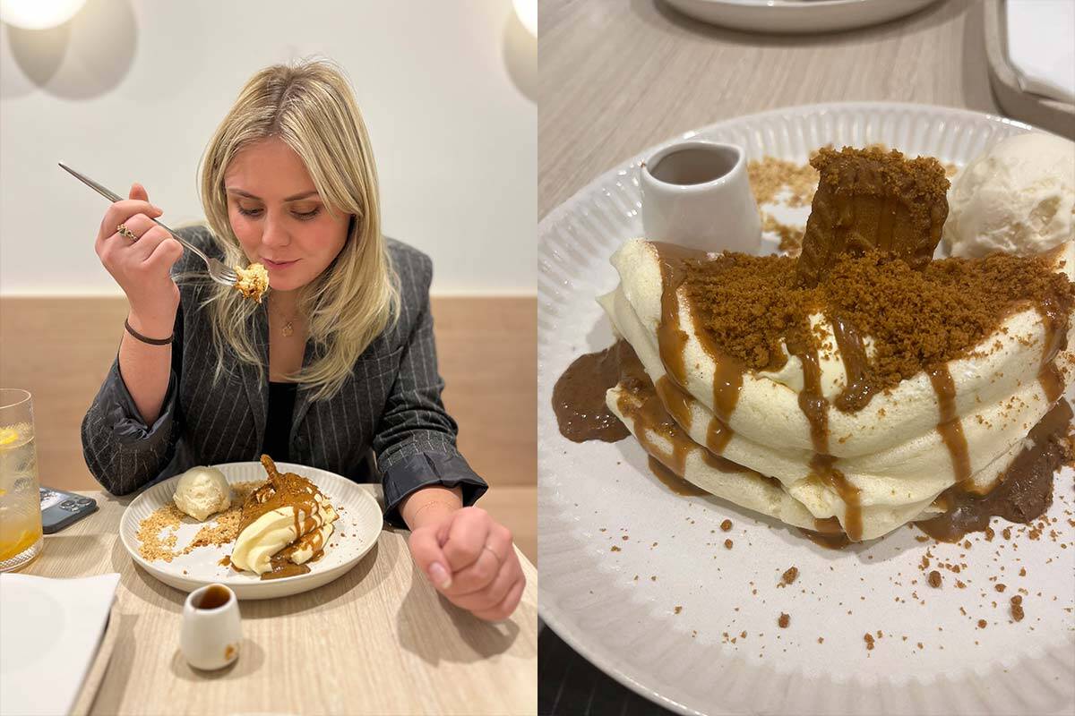 Article image for Emilia reviews a CBD pancake restaurant where there’s always a line out the door