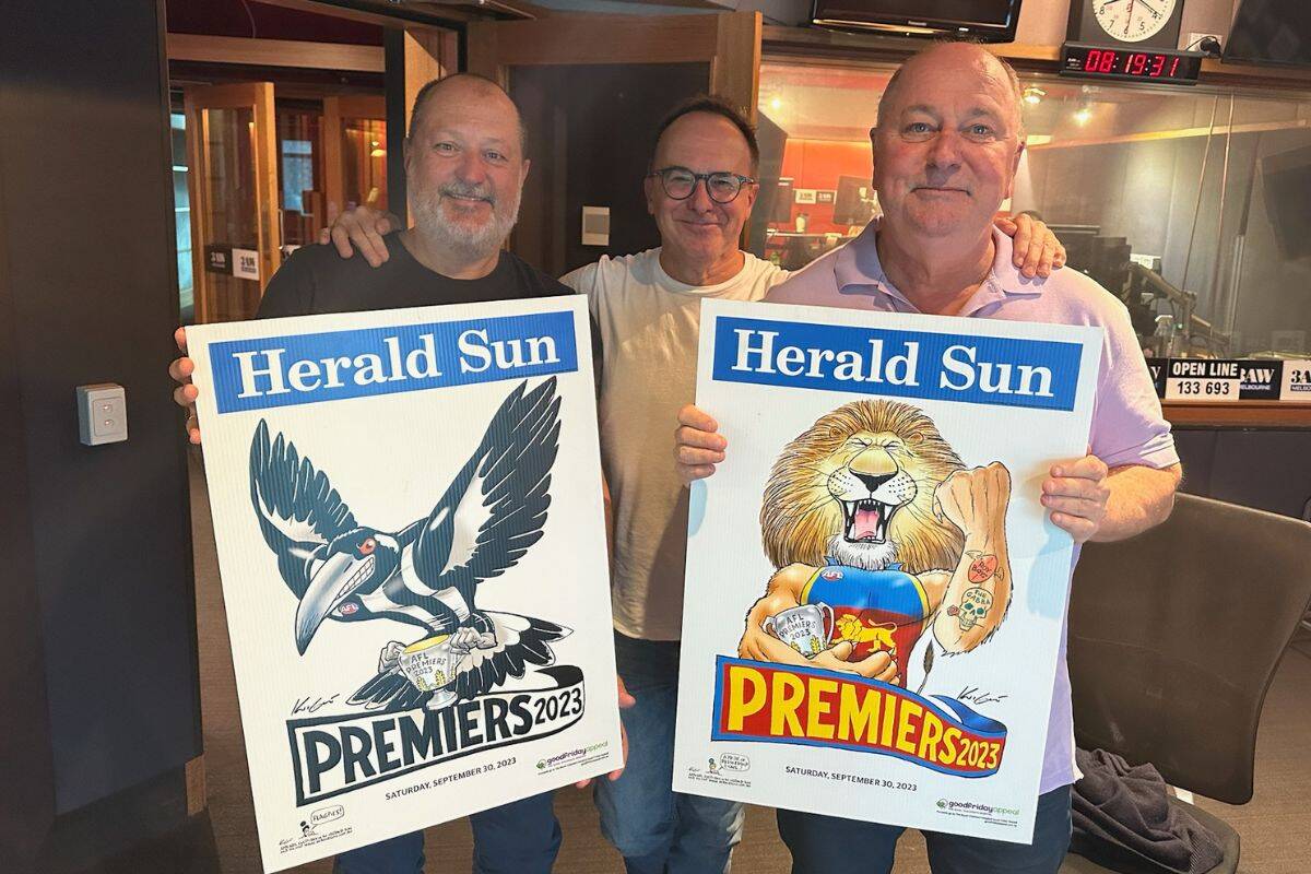 Article image for Mark Knight reveals his 2023 AFL Premiership posters!