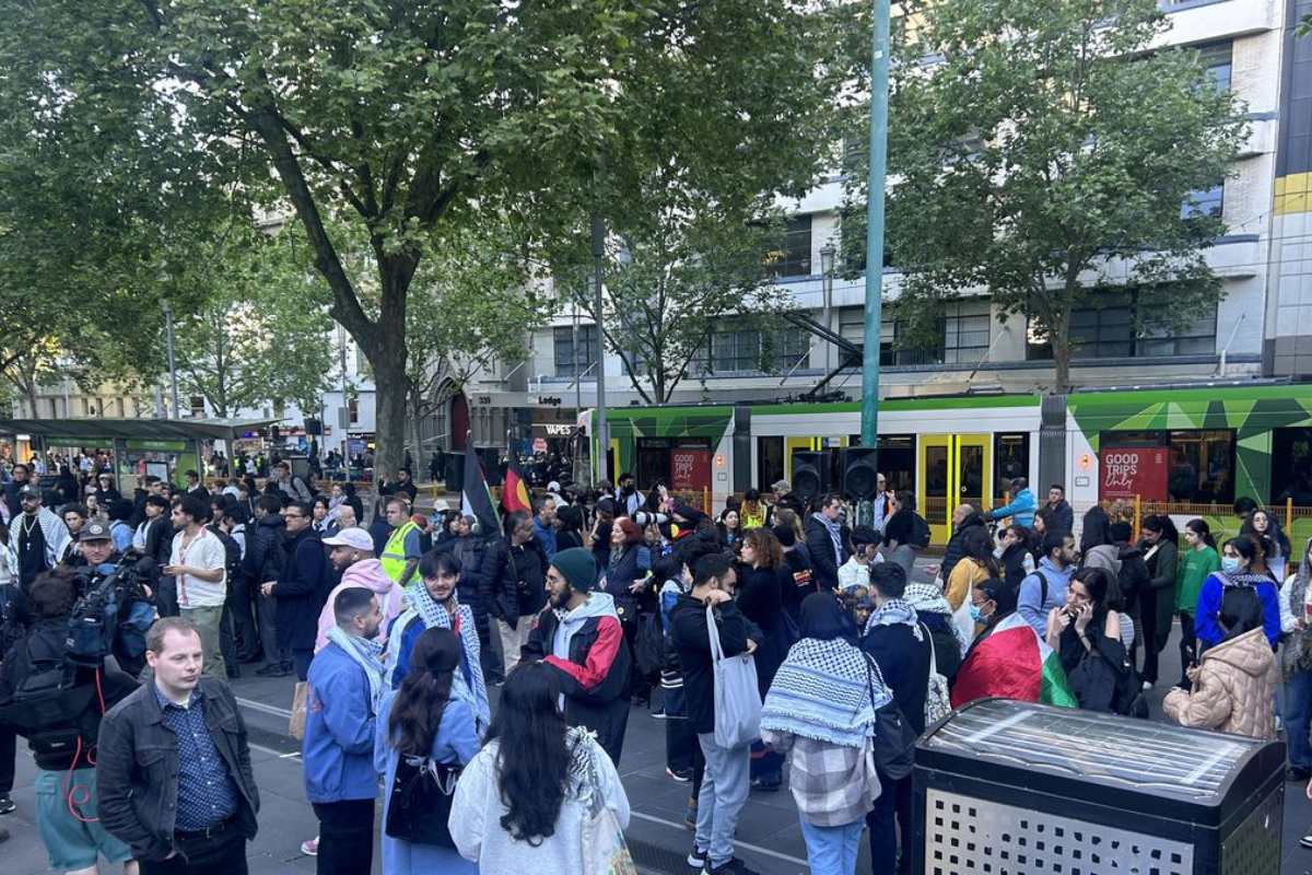 3AW-Nine News-Palestine protest in Melbourne