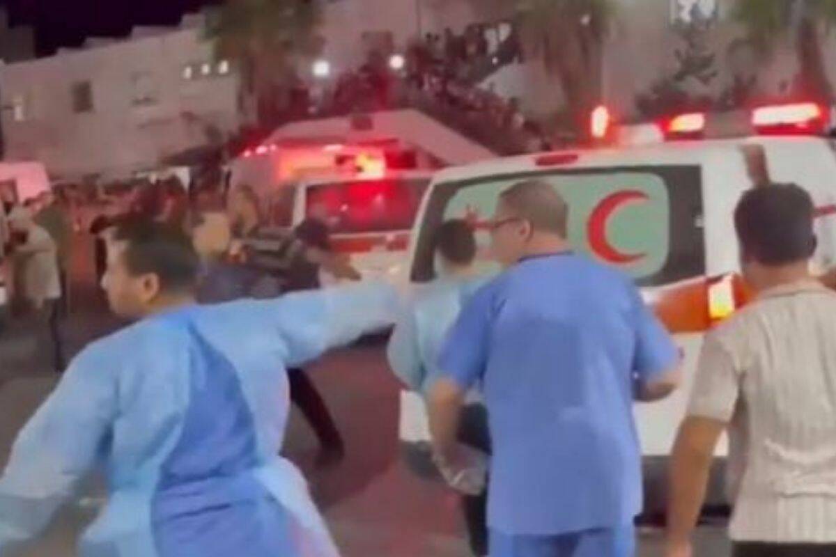 Article image for ‘War of disinformation’: Hundreds believed to be dead in Gaza hospital airstrike overnight