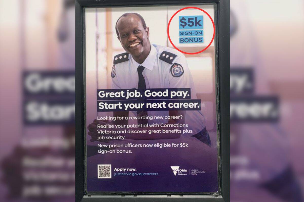 Article image for Union leader slams ‘stupid and dangerously divisive’ prison officer sign-on bonus