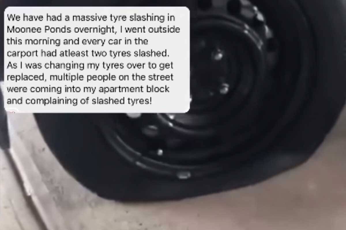 Article image for Twenty cars targeted in overnight tyre slashing spree