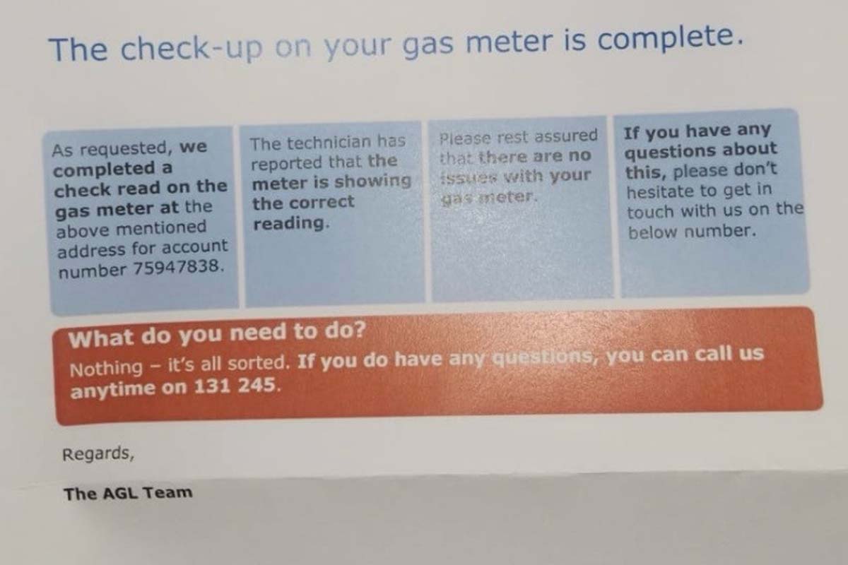 Woman baffled by enormous gas bill for vacant property