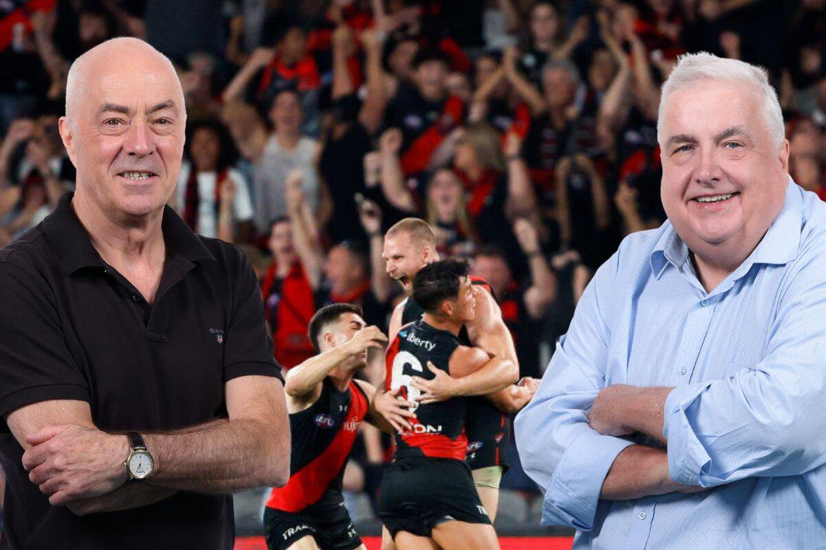 Article image for ‘What a ripper!’: Tony Leonard and Tim Lane’s call of the Bombers’ thrilling win!