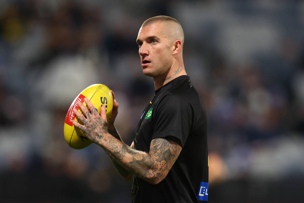 Article image for Lloydy and Caro go head-to-head over Dustin Martin’s lack of media before 300th game