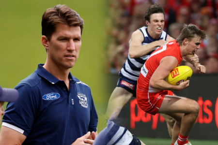 Andrew Mackie says the Cats are ‘becoming clearer’ on the new holding the ball interpretation