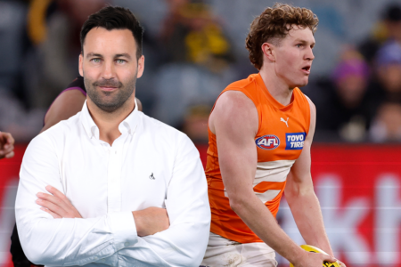 Jimmy Bartel reacts to Giants midfielder Tom Green being reprimanded for criticising MRO