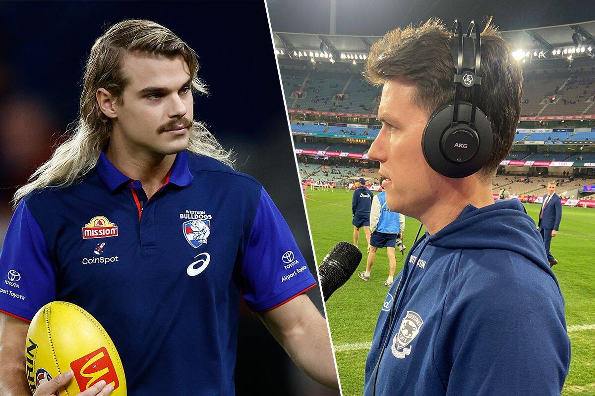 Article image for ‘Waiting for that one!’: The 3AW Football team question Andrew Mackie on Bailey Smith