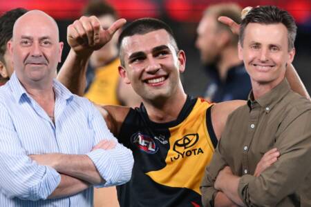 ‘How bloody good!’: Bruce Eva and Anthony Hudson’s call of the Crows’ thrilling win!