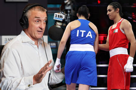 Tom Elliott finds it ‘extraordinary’ that boxer with male characteristics is allowed to compete against women