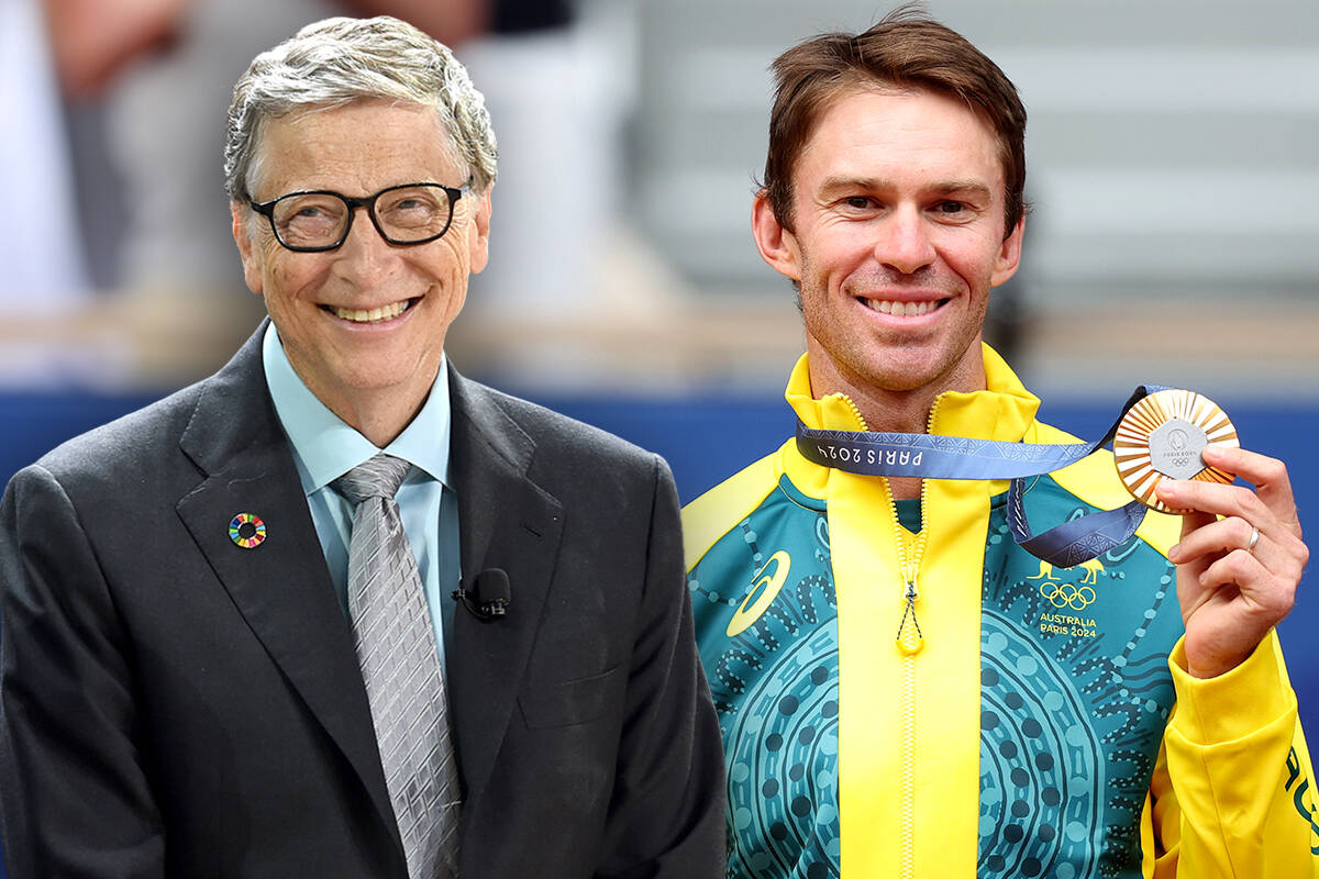 Article image for Tennis gold medallist John Peers explains his relationship with Microsoft founder Bill Gates