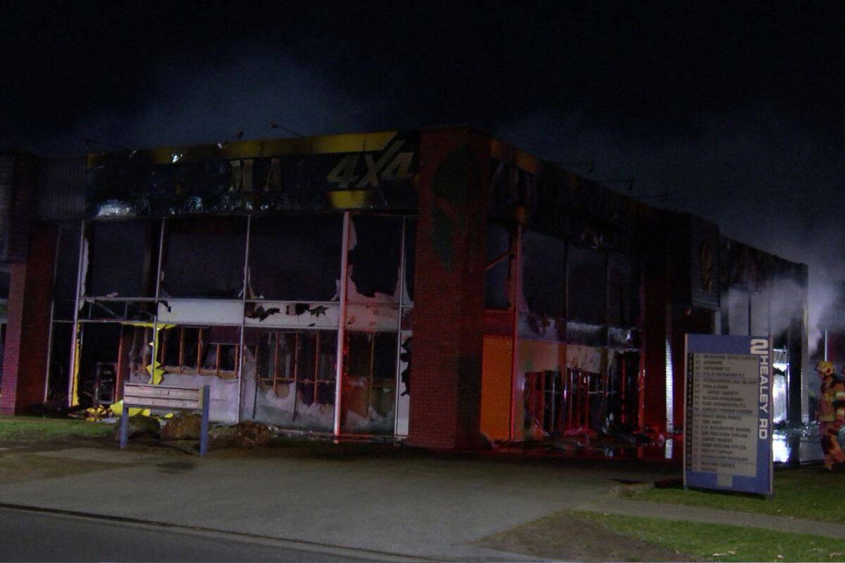 Article image for ‘It’s pretty bad’: Dozens of firefighters contain large factory fire in Melbourne’s south-east