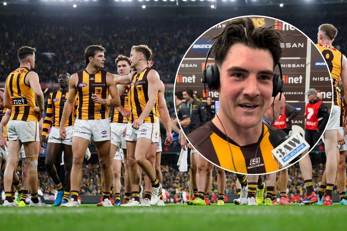 Article image for The teammate who Jai Newcombe thinks has been ‘massive’ for the Hawks in 2024