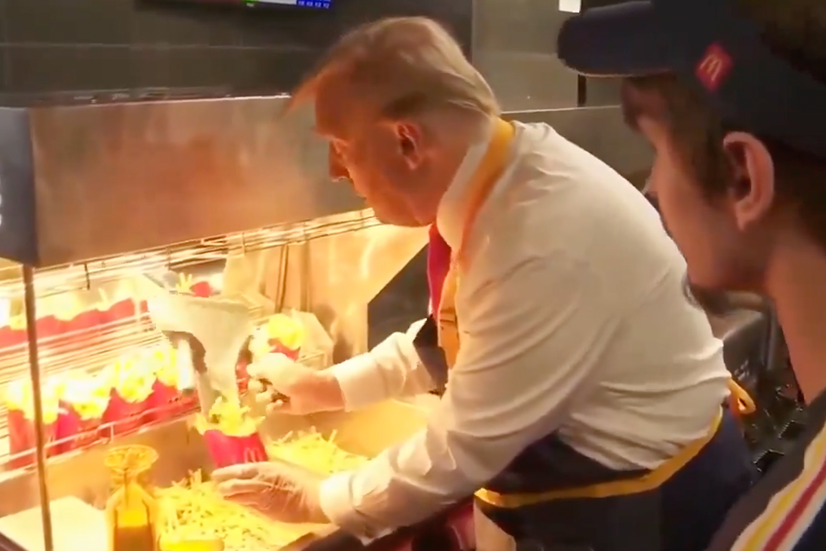 Article image for Pete Ford labels Donald Trump’s McDonalds stunt ‘magnificently staged’