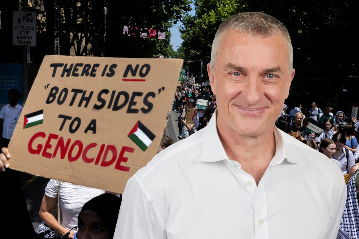 Article image for ‘Your protest is divisive’: Tom Elliott grills Palestinian activist over October 7 demonstrations