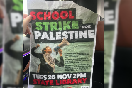 Caller in disbelief after seeing ‘school strike for Palestine’ posters at his child’s school