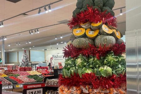 Unique Christmas tree pops up at Coles supermarket