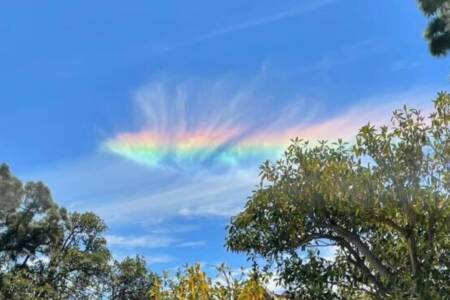 Strange rainbow cloud in Melbourne explained