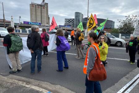 Extinction Rebellion protest causes peak hour traffic chaos