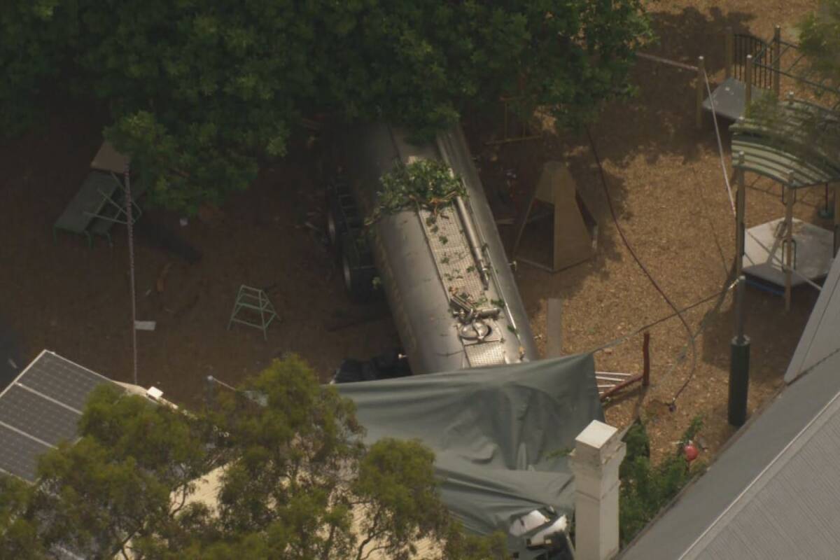 Article image for One person dead after truck crashes into Riddells Creek kindergarten