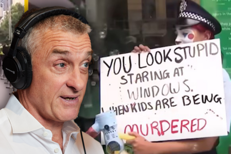 What stood out to Tom Elliott from the pro-Palestine protest outside the Myer Christmas windows