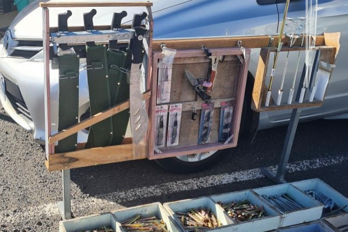 Article image for ‘Pretty disgusting’: Large machetes found at Laverton Market