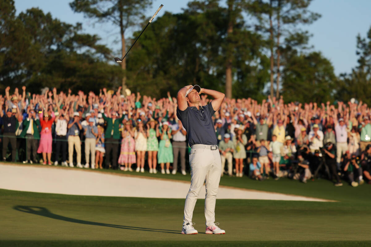 Article image for Mark Allen’s snap reaction to dramatic Rory McIlroy Masters victory
