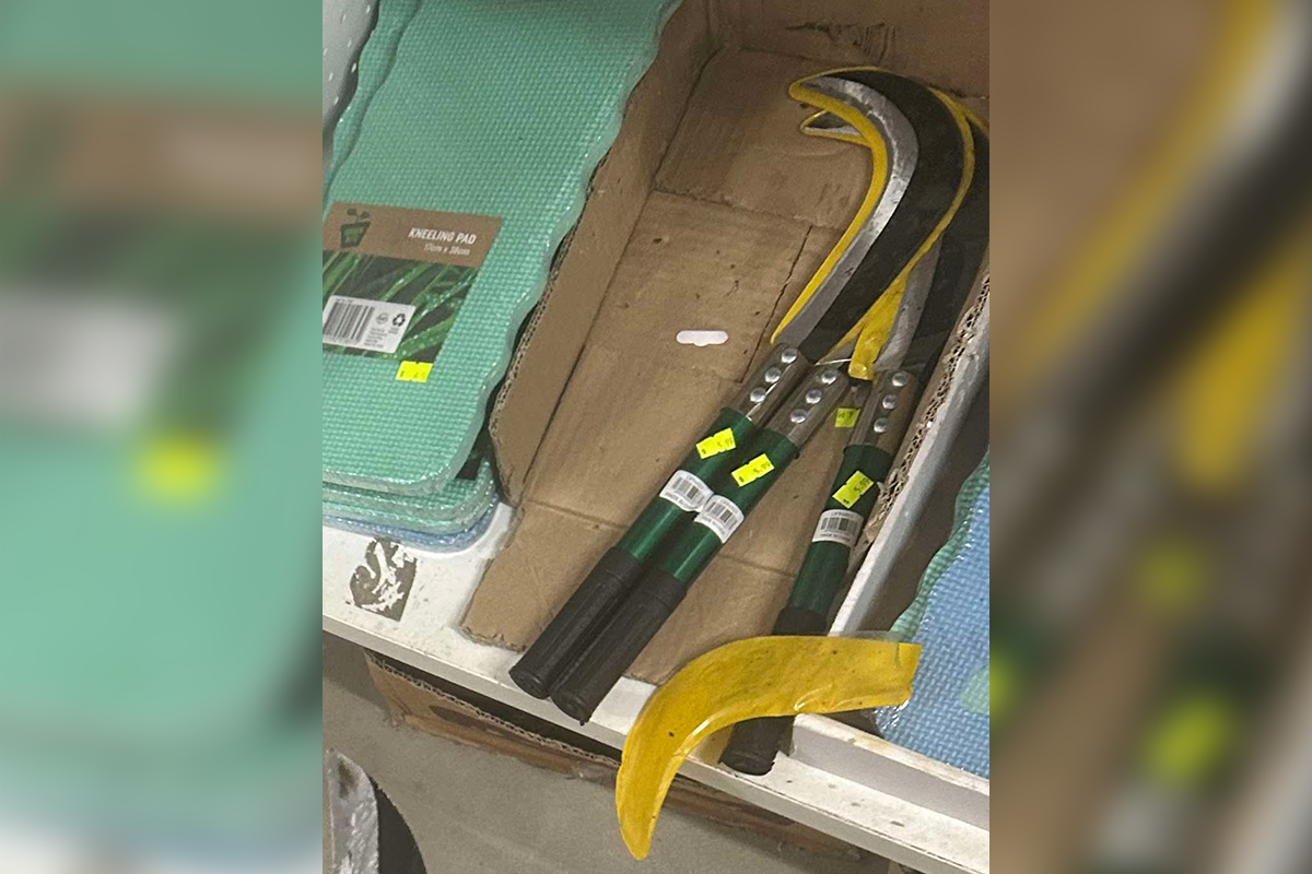 Article image for Caller voices concerns after son discovers box of machetes at cheap goods shop